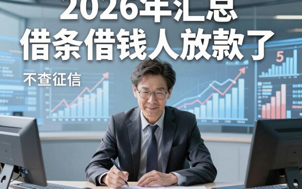 2026年汇总​借条借钱人放款了，罗列这5个不查征信的贷款逾期