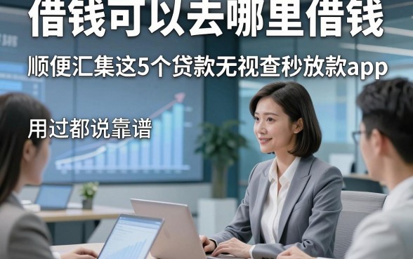 借钱可以去哪里借钱，顺便汇集这5个贷款无视查秒放款app用过都说靠谱