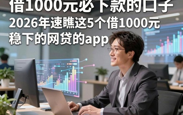 借1000元必下款的口子，2026年速瞧这5个借1000元稳下的网贷的app