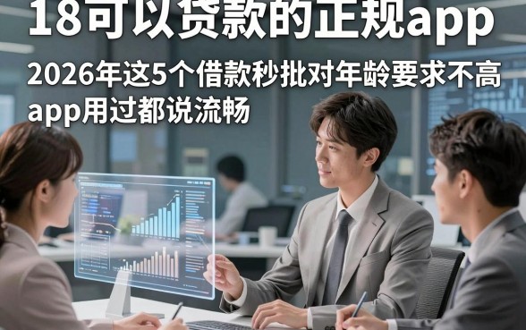 18可以贷款的正规app，2026年这5个借款秒批对年龄要求不高app用过都说流畅