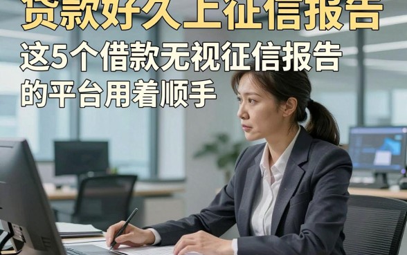 贷款好久上征信报告，这5个借款无视征信报告的平台用着顺手