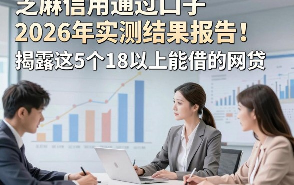 芝麻信用通过口子2026年实测结果报告！揭露这5个18以上能借的网贷