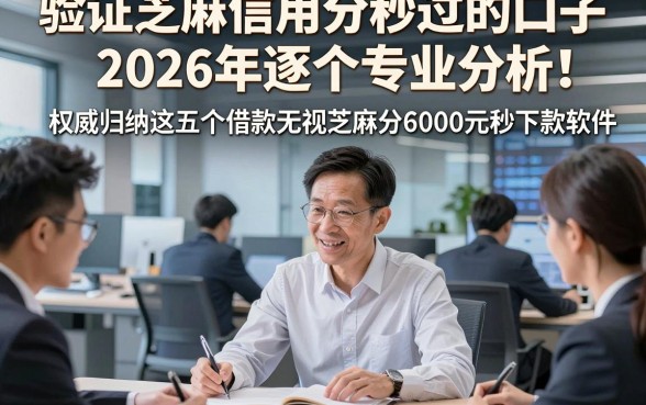 验证芝麻信用分秒过的口子2026年逐个专业分析！权威归纳这五个借款无视芝麻分6000元秒下款软件