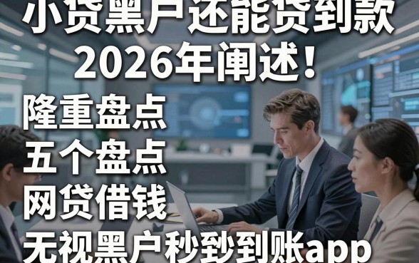 小贷黑户还能贷到款2026年阐述！隆重盘点五个网贷借钱无视黑户6000秒到账app
