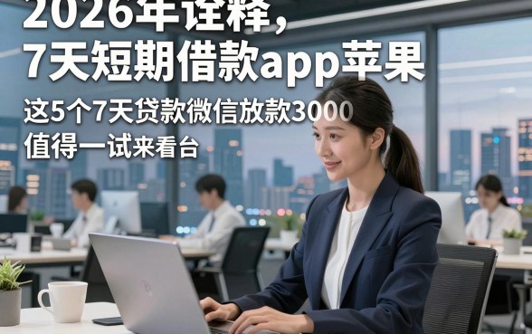2026年诠释7天短期借款app苹果，这5个7天贷款微信放款3000的平台值得一试来看看