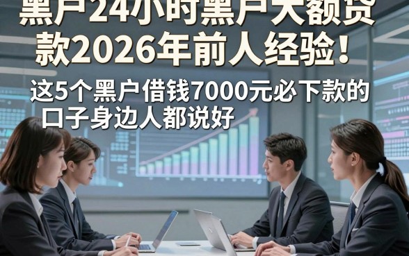 黑户24小时黑户大额贷款2026年前人经验！这5个黑户借钱7000元必下款的口子身边人都说好