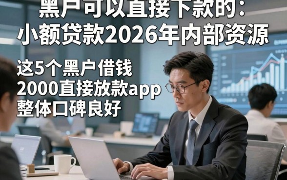 黑户可以直接下款的小额贷款2026年内部资源，这5个黑户借钱2000直接放款的app整体口碑良好
