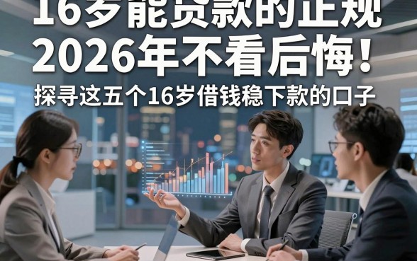16岁能贷款的正规2026年不看后悔！探寻这五个16岁借钱稳下款的口子