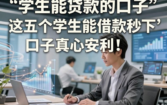 学生能贷款的口子，这五个学生能借款秒下 口子真心安利