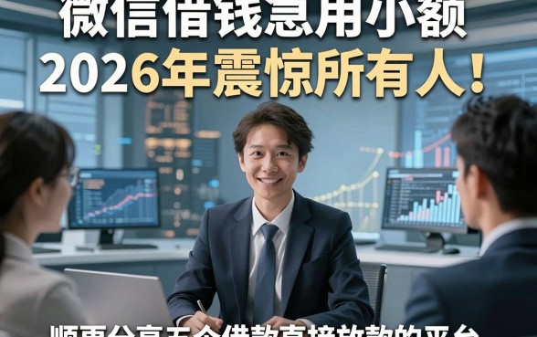 微信借钱急用小额2026年震惊所有人！顺便分享五个借款直接放款的平台
