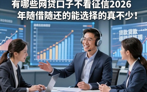 有哪些网贷口子不看征信2026年随借随还的能选择的真不少！，本篇为您隆重概括这五个贷款口子！