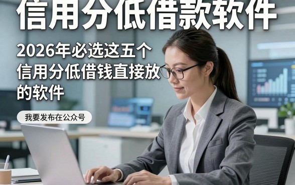 信用分低借款软件，2026年必选这五个信用分低借钱直接放款的软件