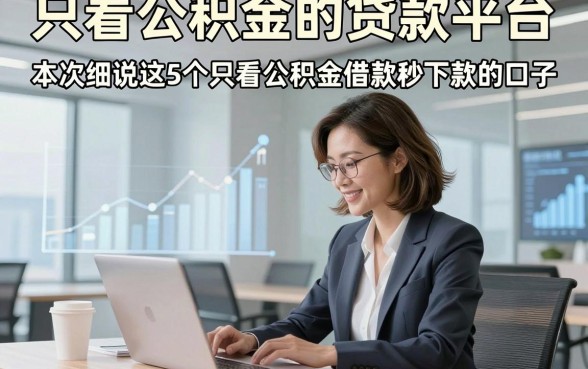 只看公积金的贷款平台，本次细说这5个只看公积金借款秒下款的口子