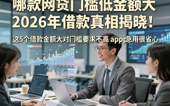 哪款网贷门槛低金额大2026年借款真相揭晓！这5个借款金额大对门槛要求不高app急用很省心