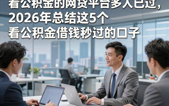 看公积金的网贷平台多人已过，2026年总结这5个看公积金借钱秒过的口子