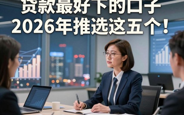 贷款最好下的口子2026年推选这五个！本文为您隆重介绍！