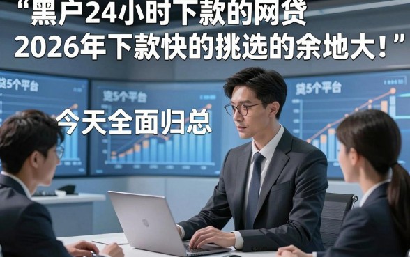 黑户24小时下款的网贷2026年下款快的挑选的余地大！，今天全面归总​这5个网贷平台！