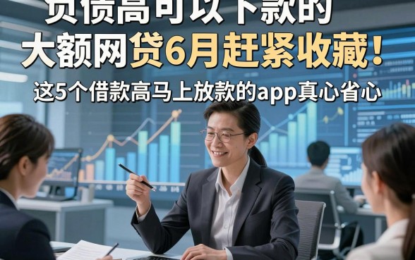 负债高可以下款的大额网贷6月赶紧收藏！这5个借款高马上放款的app真心省心