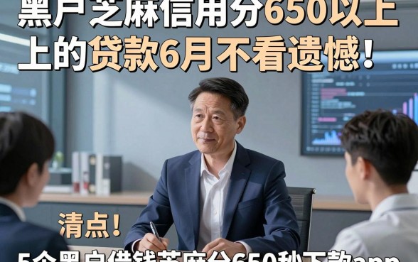 黑户芝麻信用分650以上的贷款6月不看遗憾！清点​5个黑户借钱芝麻分650秒下款app