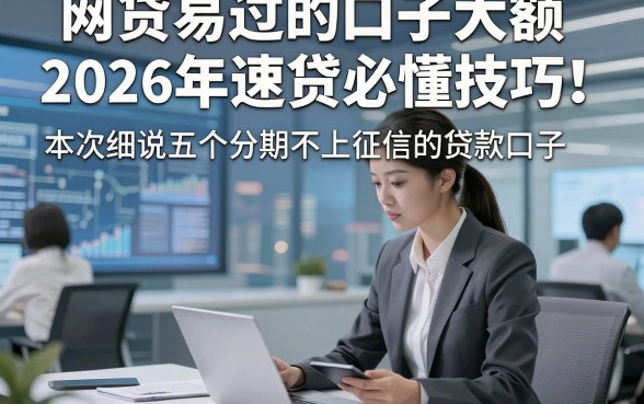 网贷易过的口子大额2026年速贷必懂技巧！本次细说五个分期不上征信的贷款口子
