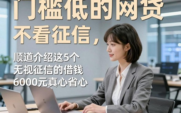 门槛低的网贷 不看征信，顺道介绍这5个无视征信的借钱6000元app真心省心