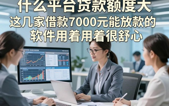 什么平台贷款额度大，这几家借款7000元能放款的软件用着很舒心