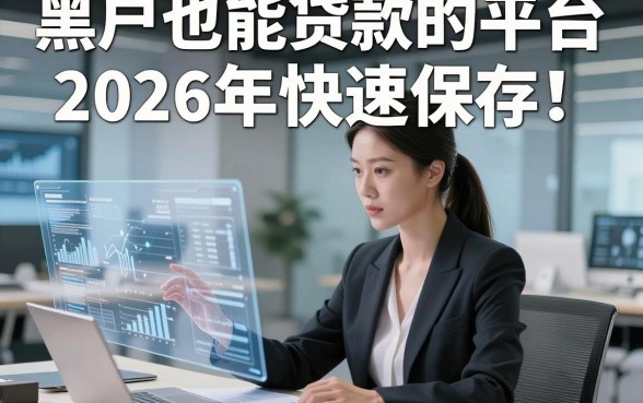 黑户也能贷款的平台2026年快速保存！本篇为您精心聚焦！