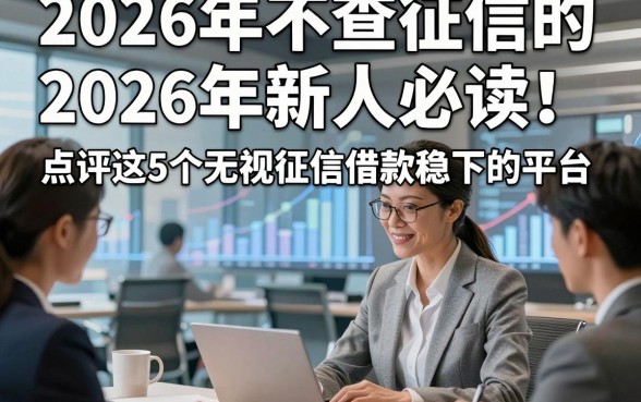 2026年不查征信的2026年新人必读！点评这5个无视征信借款稳下的平台