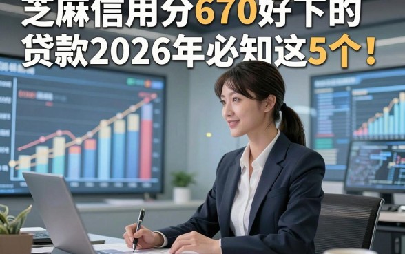 芝麻信用分670好下的贷款2026年必知​这5个！本文为您精心聚焦！