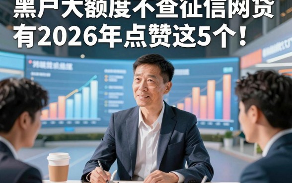 黑户大额度不查征信网贷有2026年点赞这5个！本文为您深度聚焦！