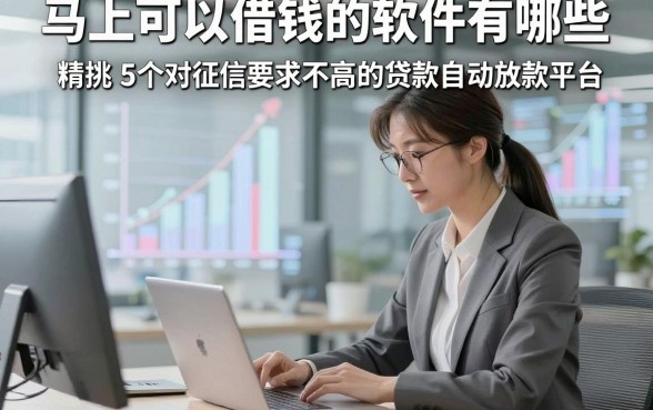 马上可以借钱的软件有哪些，精挑​5个对征信要求不高的贷款自动放款平台
