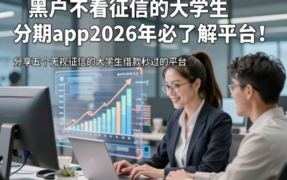 黑户不看征信的大学生分期app2026年必了解平台！分享五个无视征信的大学生借款秒过的平台