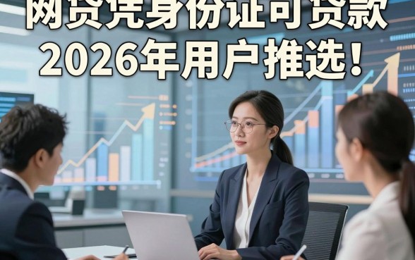网贷凭身份证可贷款2026年用户推选！同时推荐5个借款凭身份证能下款的平台