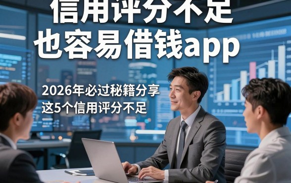 信用评分不足也容易借钱app，2026年必过秘籍分享这5个信用评分不足对贷款要求不高直接放款的软件