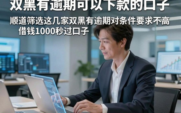 双黑有逾期可以下款的口子，顺道筛选这几家双黑有逾期对条件要求不高借钱1000秒过口子