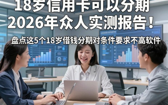 18岁信用卡可以分期2026年众人实测报告！本篇盘点这5个18岁借钱分期对条件要求不高软件