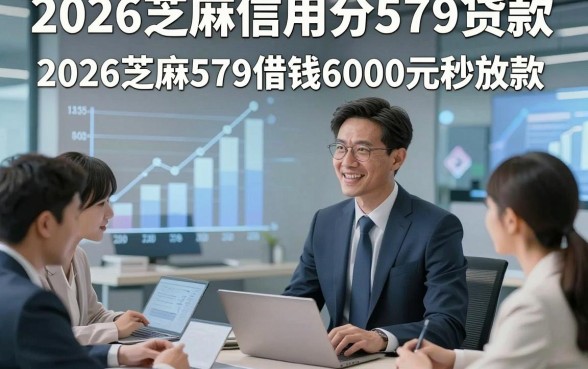 2026芝麻信用分579贷款，统计这几家2026芝麻579借钱6000元秒放款的app