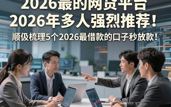 2026最的网贷平台2026年多人强烈推荐！顺便梳理5个2026最借款的口子秒放款