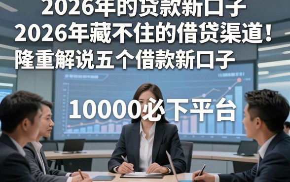 2026年的贷款新口子2026年藏不住的借贷渠道！隆重解说五个借款新口子10000必下平台