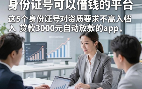 身份证号可以借钱的平台，入档​这5个身份证号对资质要求不高贷款3000元自动放款的app