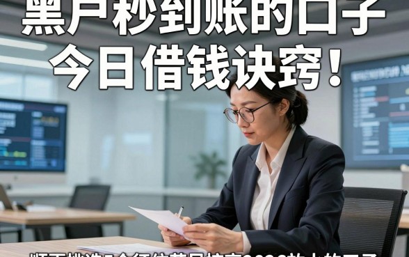 黑户秒到账的口子今日借钱诀窍！顺便挑选5个征信花风控高2026放水的口子