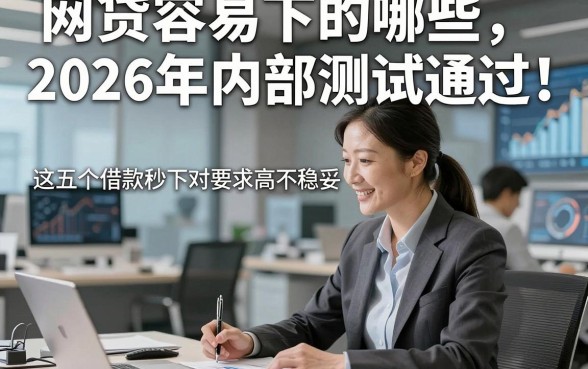 网贷容易下的哪些2026年内部测试通过，这五个借款秒下对要求不高的软件确实稳妥
