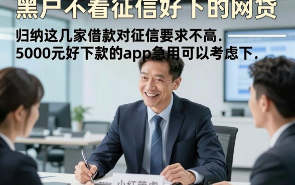 黑户不看征信好下的网贷，归纳这几家借款对征信要求不高5000元好下款的app急用可以考虑下