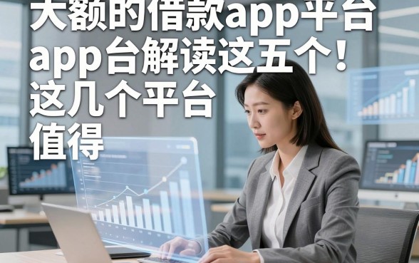 大额的借款app平台解读这五个！这几个平台值得推荐！