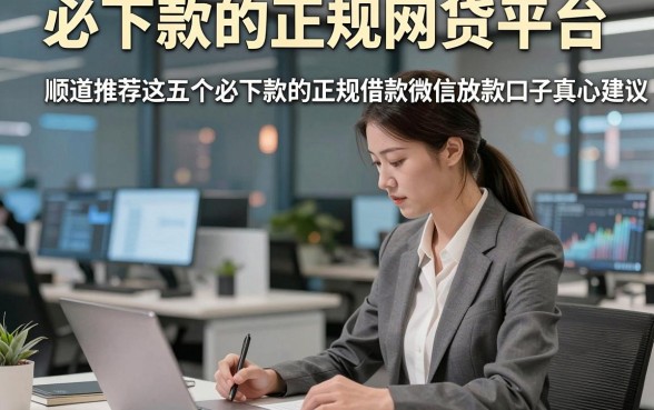 必下款的正规网贷平台，顺道推荐这五个必下款的正规借款微信放款口子真心建议