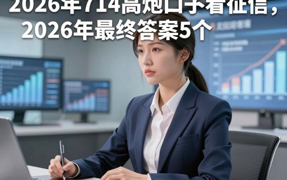 2026年714高炮口子不看征信，2026年最终答案5个2026年714贷款对征信要求不高平台