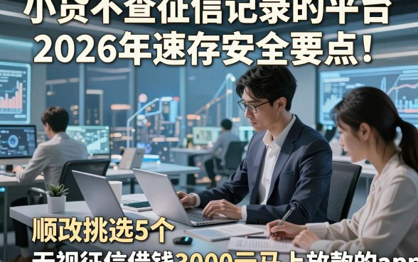 小贷不查征信记录的平台2026年速存安全要点！顺便挑选5个无视征信借钱3000元马上放款的app