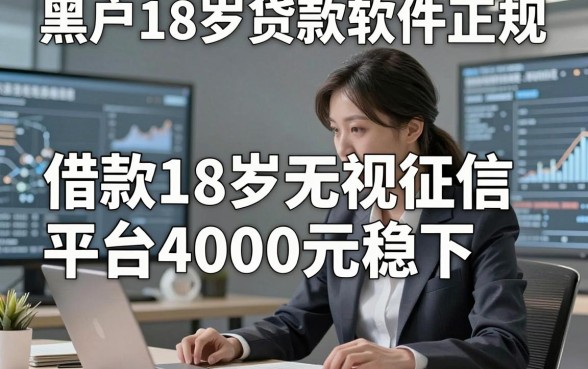 黑户18岁贷款软件正规，整合五个借款18岁无视征信的平台4000元稳下