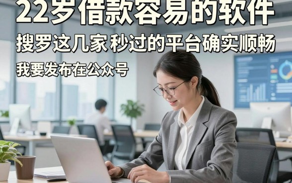 22岁借款容易的软件，搜罗这几家22岁贷款秒过的平台确实顺畅