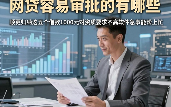 网贷容易审批的有哪些，顺便归纳这五个借款1000元对资质要求不高软件急事能帮上忙